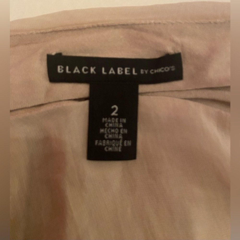 Black Label‎ by Chico’s Cream Dolman Boho Oversized Blouse Top Size 2 Large - Picture 5 of 6